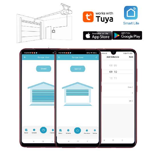 Tuya WiFi Schalter Garagentoröffner Smart Türöffner Funktioniert mit Alexa Google Home Smart Life Tuya APP Steuerung Kein Hub Erforderlich