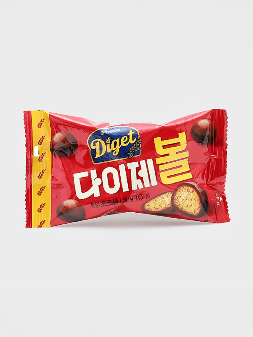 Orion Diget Ball Crunchy Chocolate Snacks 42g 1ea