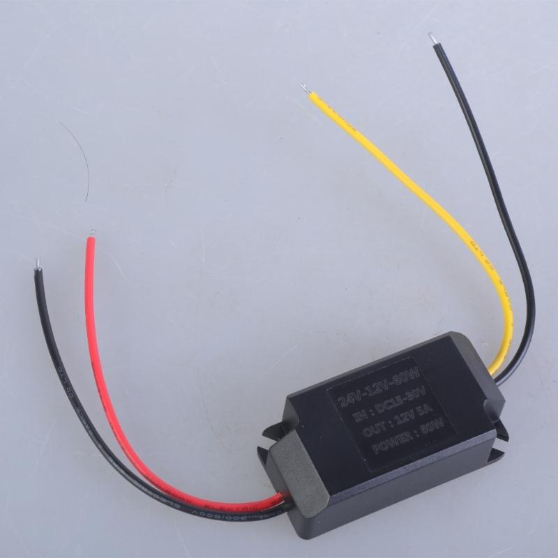 Waterproof 15V 30V to 12V 5A Step Down Converters DCBuck Converters for Surveillances Cameras and Speakers LED Light