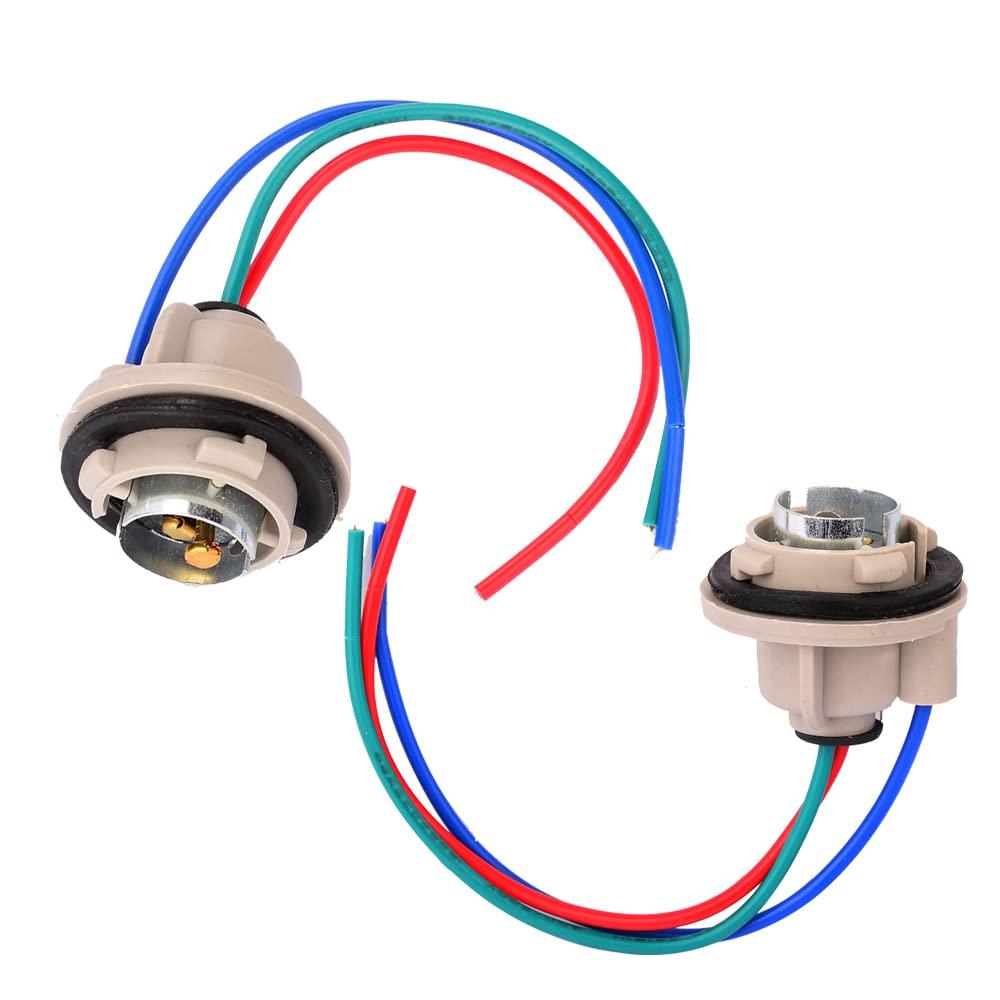 YUNPICAR 1157(S25D) / 2057 2357 7528 Doppelte Blinker Scheinwerfer Rücklicht Wasserdicht Fassung (1157 S25 Sockel)