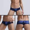 Men Solid Color Low Rise Sexy U Convex Bulge Pouch T-Back Thong Briefs