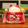 Large Ceramic Lucky Cat Ornament: Creative Piggy Bank & Home Decoration Gift