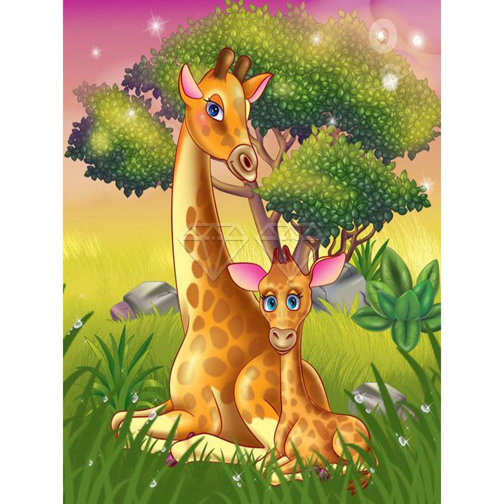 

5D DIY Diamond Painting Kit Animal Unicorn Cat Dolphin Tiger Full Square&Round Diamond Mosaic Embroidery Cross Stitch Home Decor Round 20x30cm