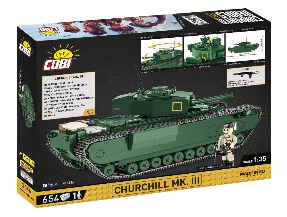 Cobi Company of Heroes 3#3046 Churchill Mk.III Infantry Tank (British Army) 1/35 Scale