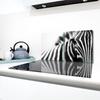 2x GLASS PROTECTIVE PLATE FOR STOVE 40x52 ZEBRA