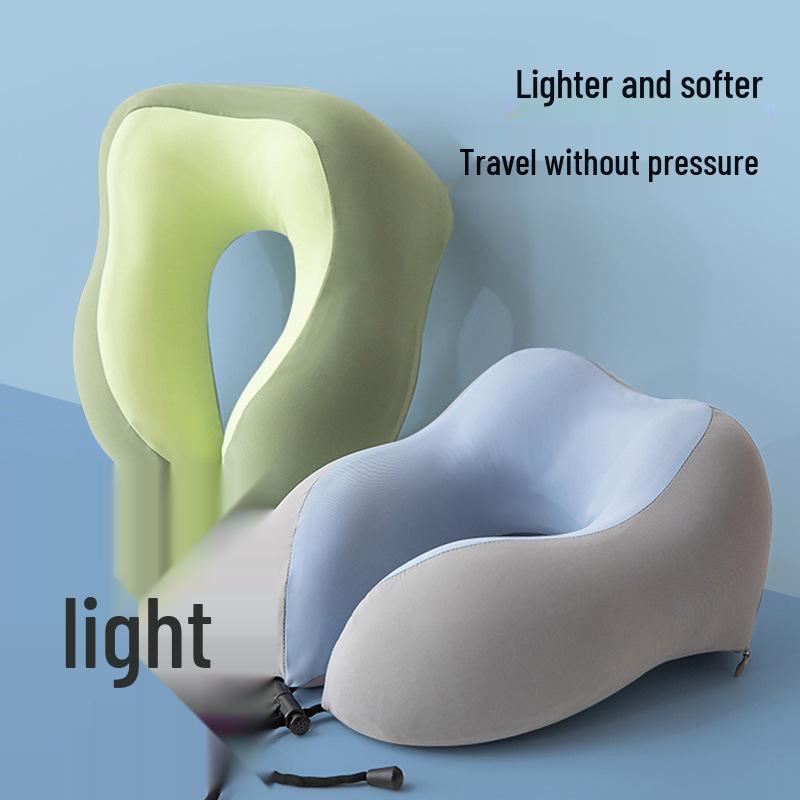 U-Shaped Memory Foam Neck Pillow for Travel - Portable Comfort for Airplane, Car, and Long-Distance Journeys