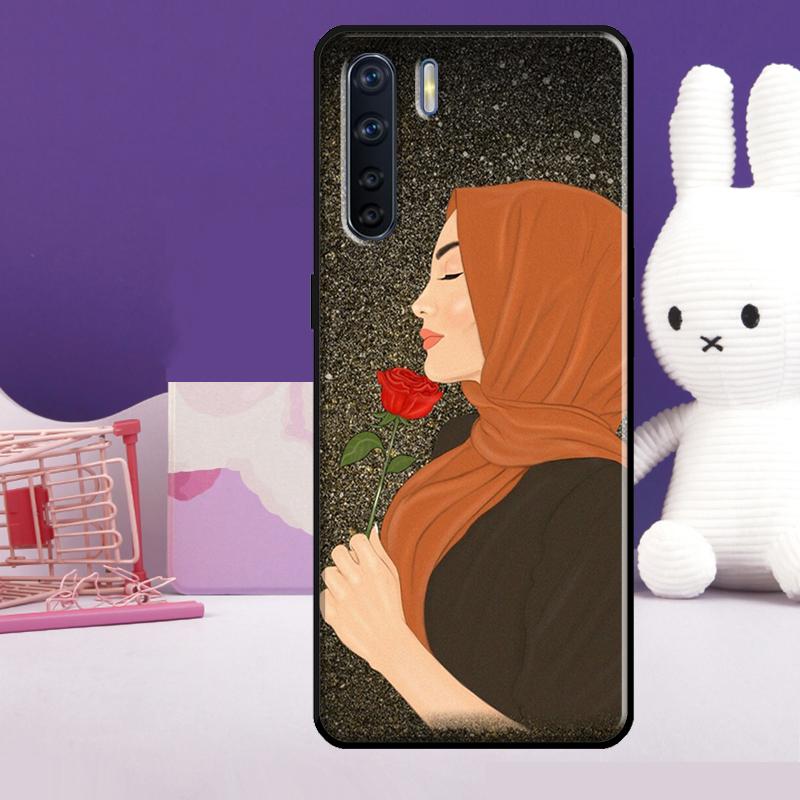 Muslim Islamic Arabic Hijab Girl Case For Oppo A5 Pro A15 A17 A57 A77 A18 A38 A58 A78 A98 A94 A74 A54 A40 A60 A80 A16 A76 A96