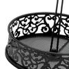 Fruit Basket with Handle Round Storage Tray for Kitchen Counter Dining Table pattern
