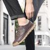 Fashion Fashionable Soft Comfortable Men Leather Oxford Shoes Large-sized Quality Handmade Casual Shoes Men Outdoor Toe Protection Shoes