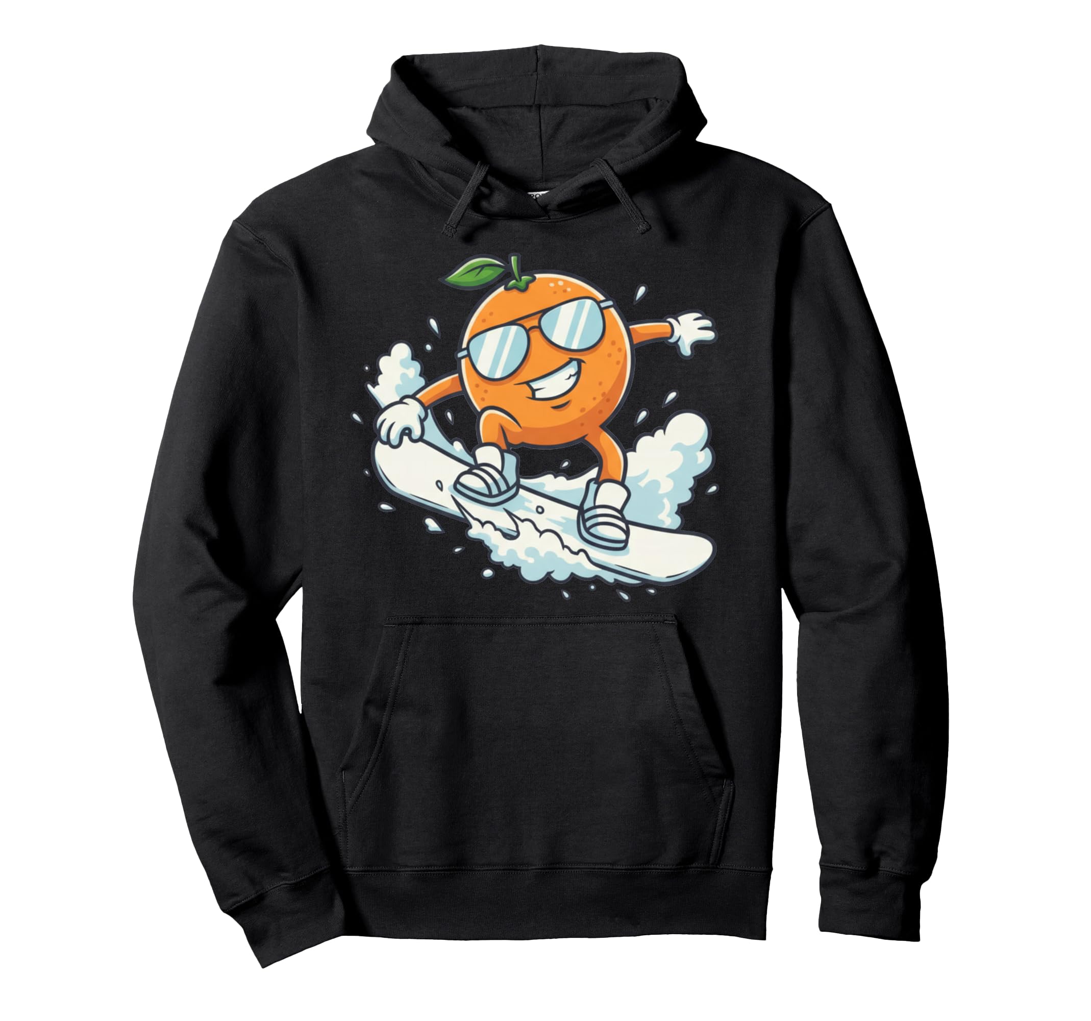 

Orange sunglasses, snowboard, winter sports, character snowboarding, funny hoodie