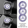1pcs 29mm Car Small Media Control Sticker For Mercedes Benz A C E R M Class CLA GLA AMG W204 W210 W124 W205 W203 Car Gadgets