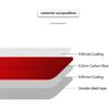 Car Red Carbon Fiber Steering Wheel Button B-Type Decorative Cover for Honda Accord 2013-17