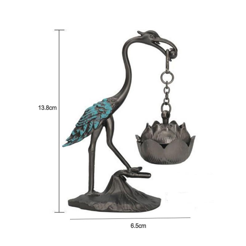 

Desktop Incense Burner Crane Hanging Stove Creative Ornament Home Incense Burner Sandalwood Burner Tray Holder Home Decoration