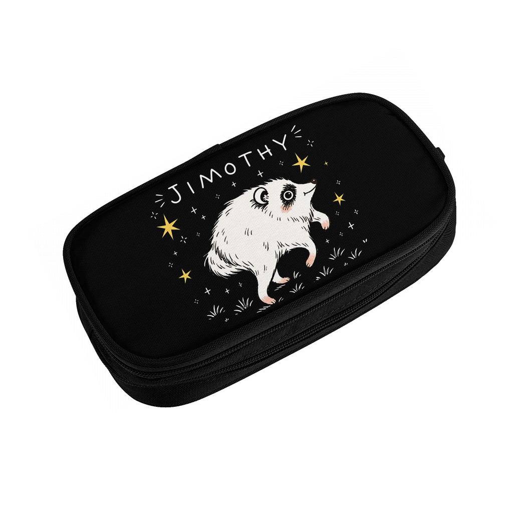 Fashion Raccoon Jimothy Pencil Cases Funny Internet Pencilcases Pen Holder for Student Bag Students School Zipper Stationery