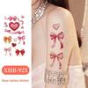 Pink Bowknot Ribbon Colorful Bow Tattoo Stickers Waterproof Makeup Stickers  Live House