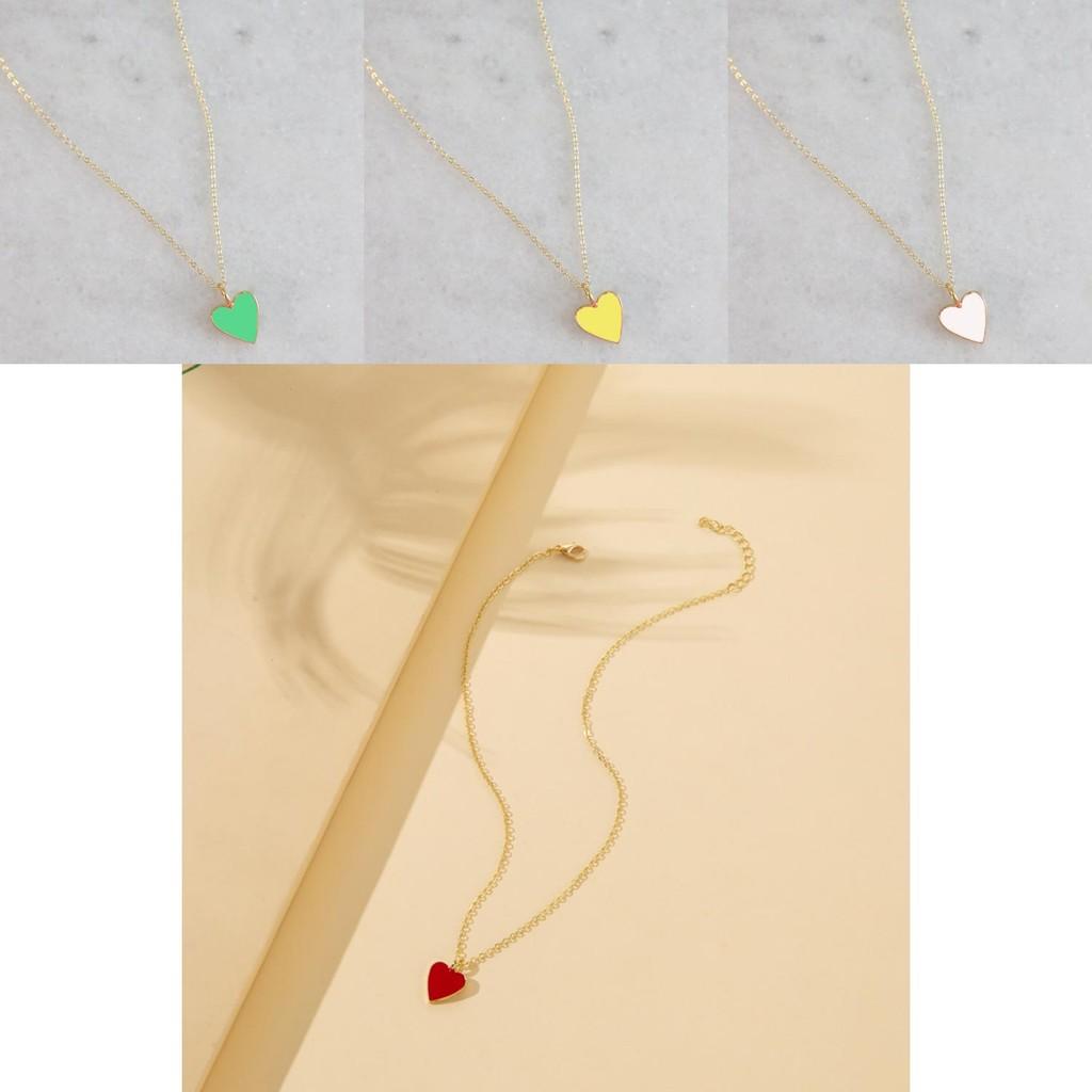 Multicolor Elegant Heart Necklace Fashionable Alloy Jewelry For Women Perfect For Autumn 2022