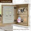 Wall Key Holder House Key Box Cabinet Living Room Wall Hanging Storage Box Home Decor Case Wood Craft Gifts