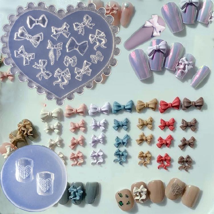 Nail Art Arc Decorative Mold Nail Art Making Tool Silicone Carving Template Mold