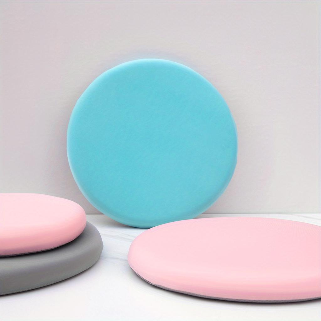 Open Round Ice-slip Fiber Fabric Memory Seat Cushion for Office and Home Use, Rebound Seat Cushion for All Seasons
