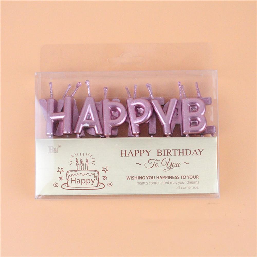 Birthday Happy Candle Alphabet English Cake Decoration Happy Birthdany Gold Rich Party Baking Supplies Birthday Candles New 2025