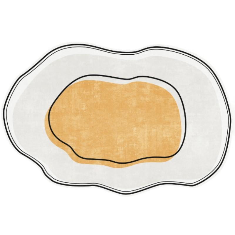 Shaped Irregular Plush Carpet Large Area Bedroom Decor Bedside Rug Nordic Style Carpets for Living Room Thick Washable Floor Mat