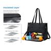 Women's 2-in-1 Insulated Lunch Bag Suitable for 15.6-inch Laptops Leak-proof Insulated Work Bag Waterproof Picnic Cooler Bag