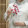 Artificial Plum Blossom Decorative Photo Props Faux Silk Flower Wedding Artificial Bouquet for Office