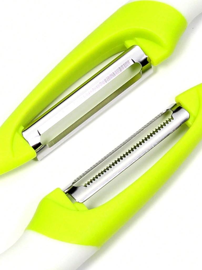 Leeseph Multifunction Fruit Peeler 2pcs I Shape, Fruit Vegetable Potato Peelers for Kitchen, Melon Planer Kitchen Gadgets