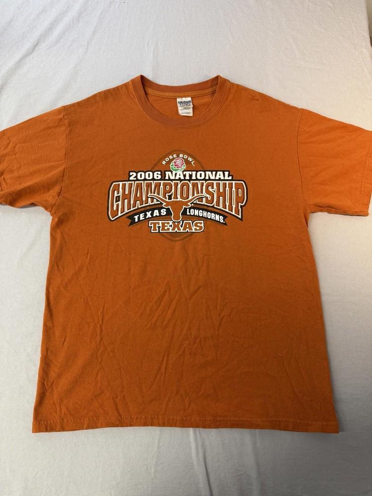 VTG Texas Longhorns Football T-shirt Rose Bowl Tee 2006 -L Unisex T-Shirt XXL