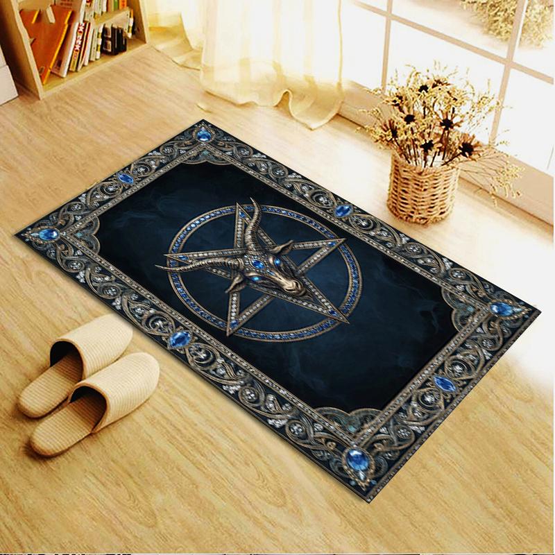 2025 New Satan's Pentagram Carpet Rug for Living Room Bedroom Home Sofa Decoration,Kids play Non-slip Floor Mat137