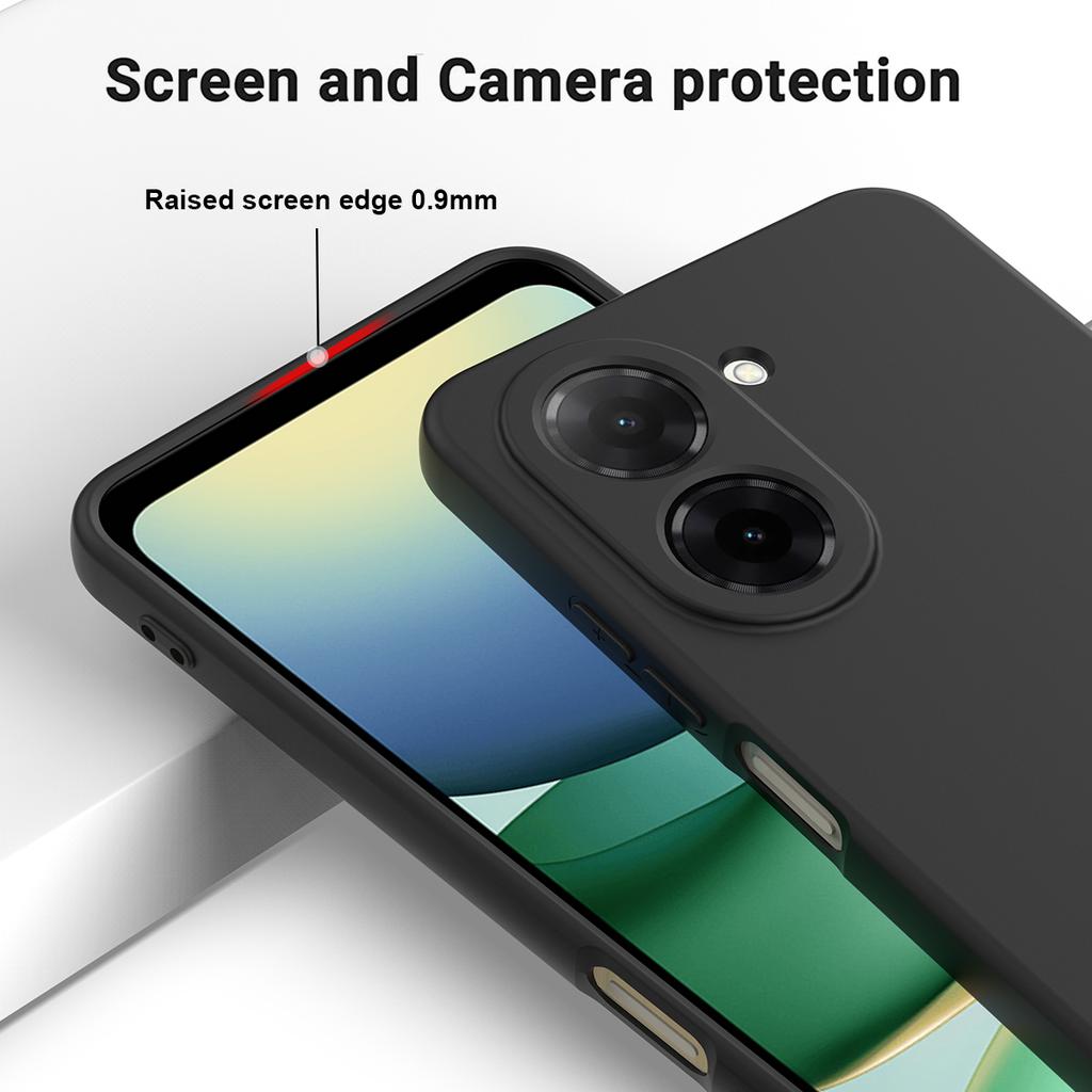For Xiaomi Redmi A5 NFC (EU) (173.45mm) Liquid Silicone Case Phone Back Cover with Hand Strap