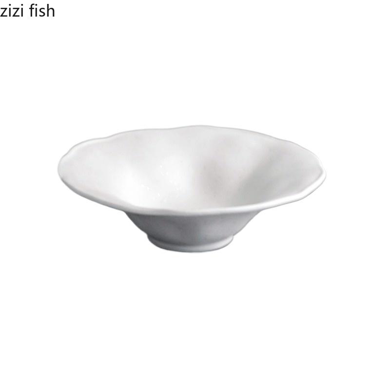 Ceramic Deep Bowl Dining Plate Noodle Bowls Pasta Dish Dessert Bowls Fruit Plates Salad Bowl Soup Plate Snack Plates Sting Disc