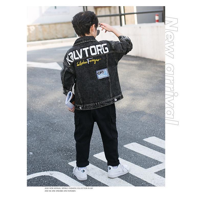 Boys' Denim Jacket - Stylish Spring & Autumn 2025 Fashion for Mid To Large Kids
