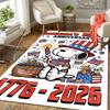 1pc Snoopy Celebrates American Independence Carpet Rug for Bedroom Living Room Decor Sofa Home Game Area Rug Non-slip Floor Mat. DT71501123