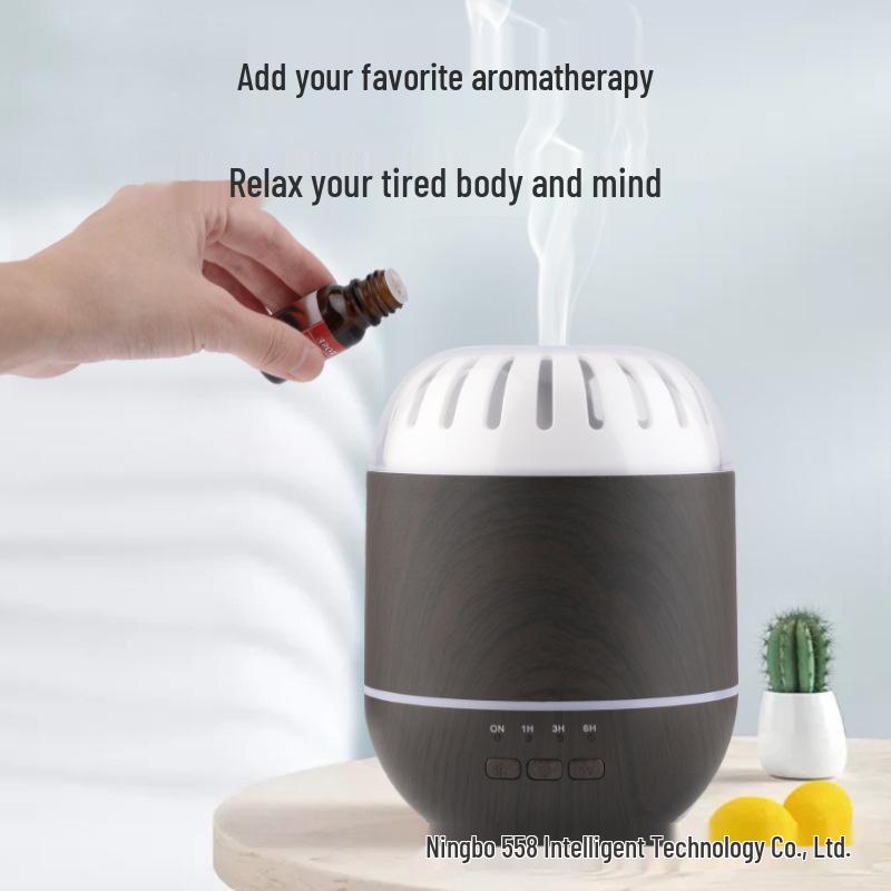 Muji Wood Grain Aroma Diffuser & Humidifier - Essential Oil Scent Lamp & Incense Burner, Customizable Gift.