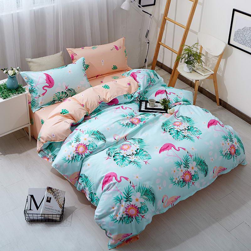 WTEMPO Sheet Pillowcases Bedclothes 4pcs Bedding Set Queen Size Queen Duvet Cover Bed Set