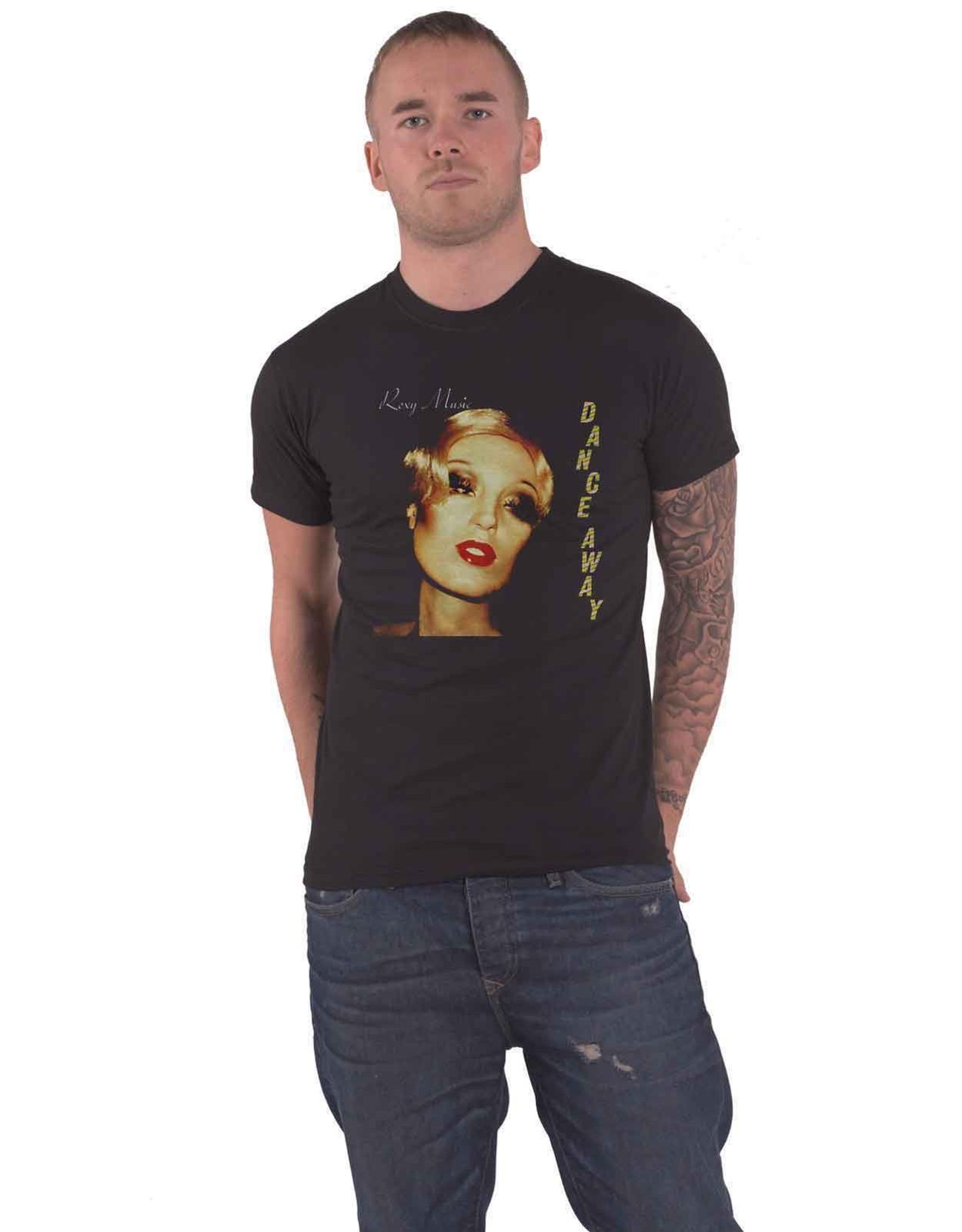 Roxy Music T Shirt Dance Away Album Band Logo new Mens Black XXXL