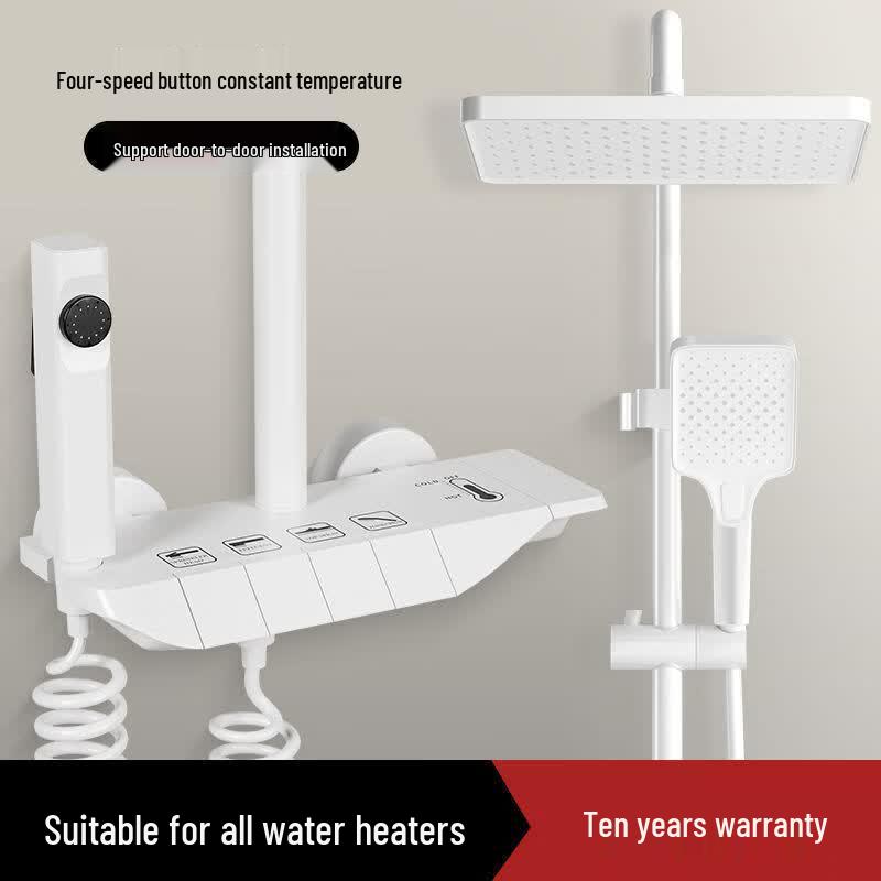 HENGDI Thermostatic Digital Display Pressurized Shower System