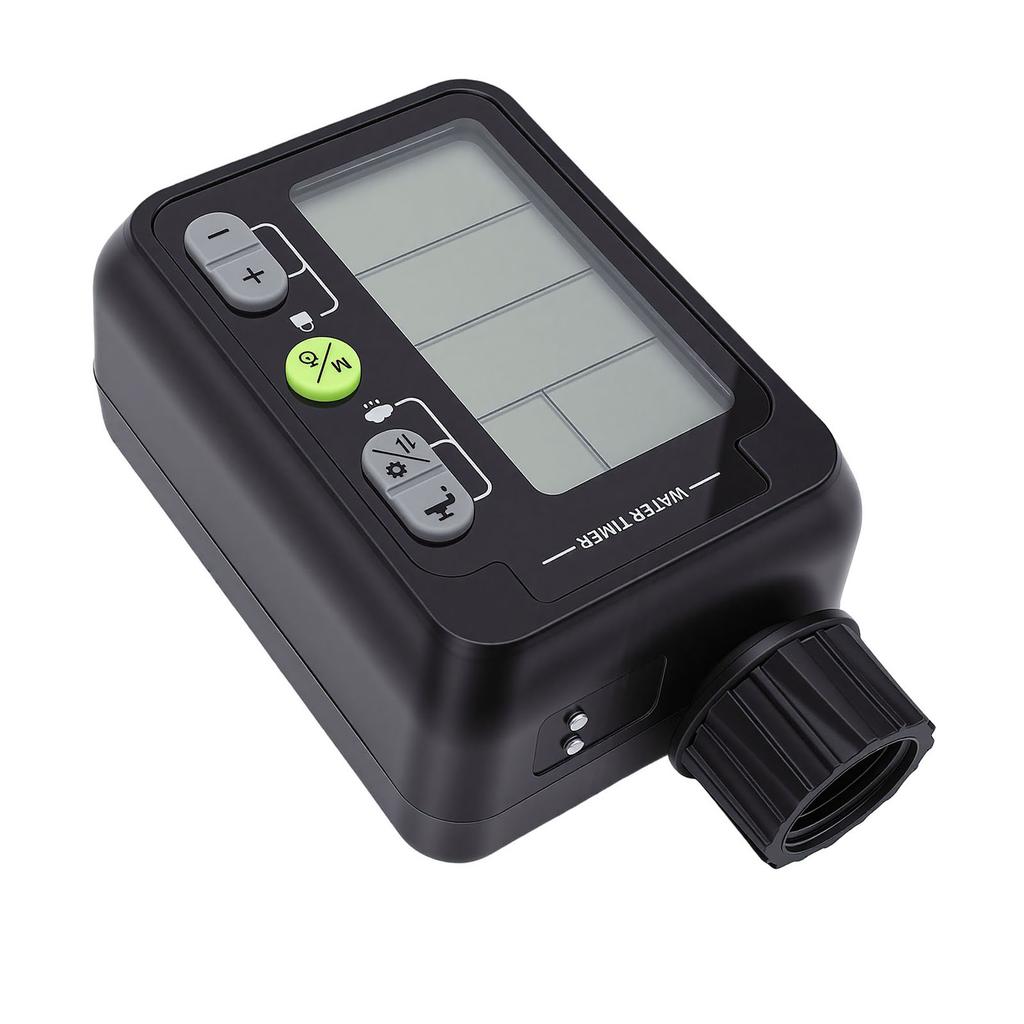 Wasserdurchflussmesser Wasserdichtes LCD-Display Bewässerungszeitschaltuhr mit Regensperre 9 Programmierbare Modi für Außenbereiche Gärten Rasenflächen
