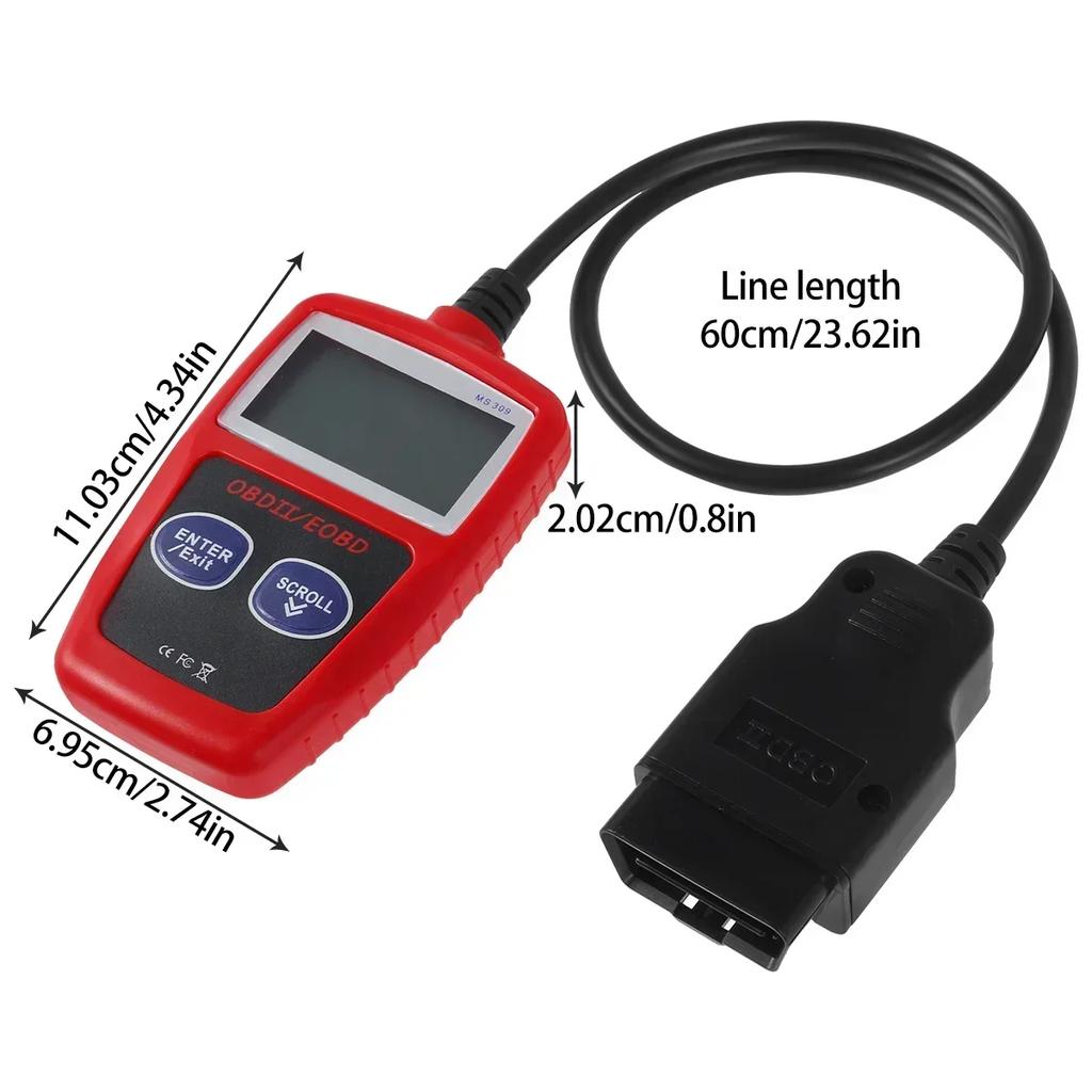 Multifunctional Car Fault Code Reader - Precise Engine Diagnostic Scanner for Peugeot (Read/Erase/View Codes)