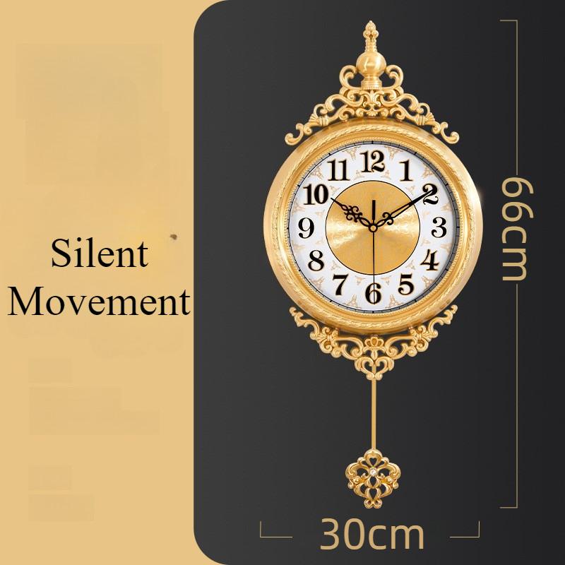 Aesthetic Wall Clock Luxury Elegant Wall Watch Decorative Large Pendulum Clocks Minimalist Silent Vintage Living Room Watches