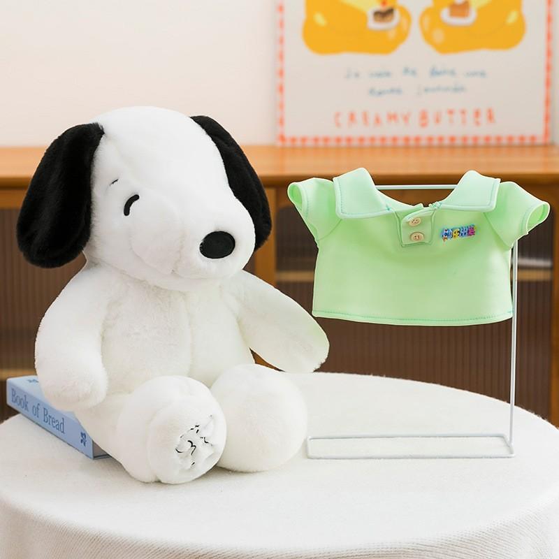 POLO Shirt Dressing Snoopy Plush Toy Cute Doll Sleeping Pillow Dog Doll Birthday Gift