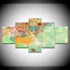 Canvas Painting Abstract multicolor deer 5 Pieces Wall Art Painting Modular Wallpapers Poster Print for living room Home Decor