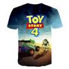 Lebhaftes Toy Story 4 Unisex 3D-Druck Freizeit-T-Shirt für bequeme Sommerkleidung