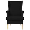 Armchair Black Fabric