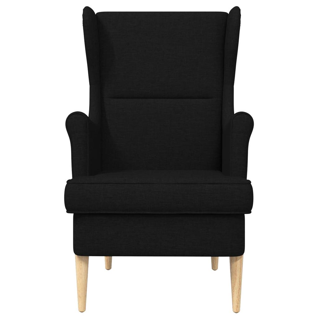 Armchair Black Fabric