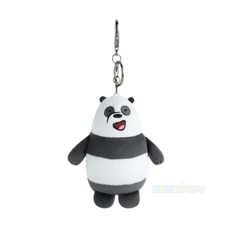 We Bare Bears Anime Plüschtiere Anhänger Grizzly Panda Eisbär Schlüsselanhänger Schlüsselring Stoffpuppen Plüschtiere Figuren Schlüsselanhänger Geschenke