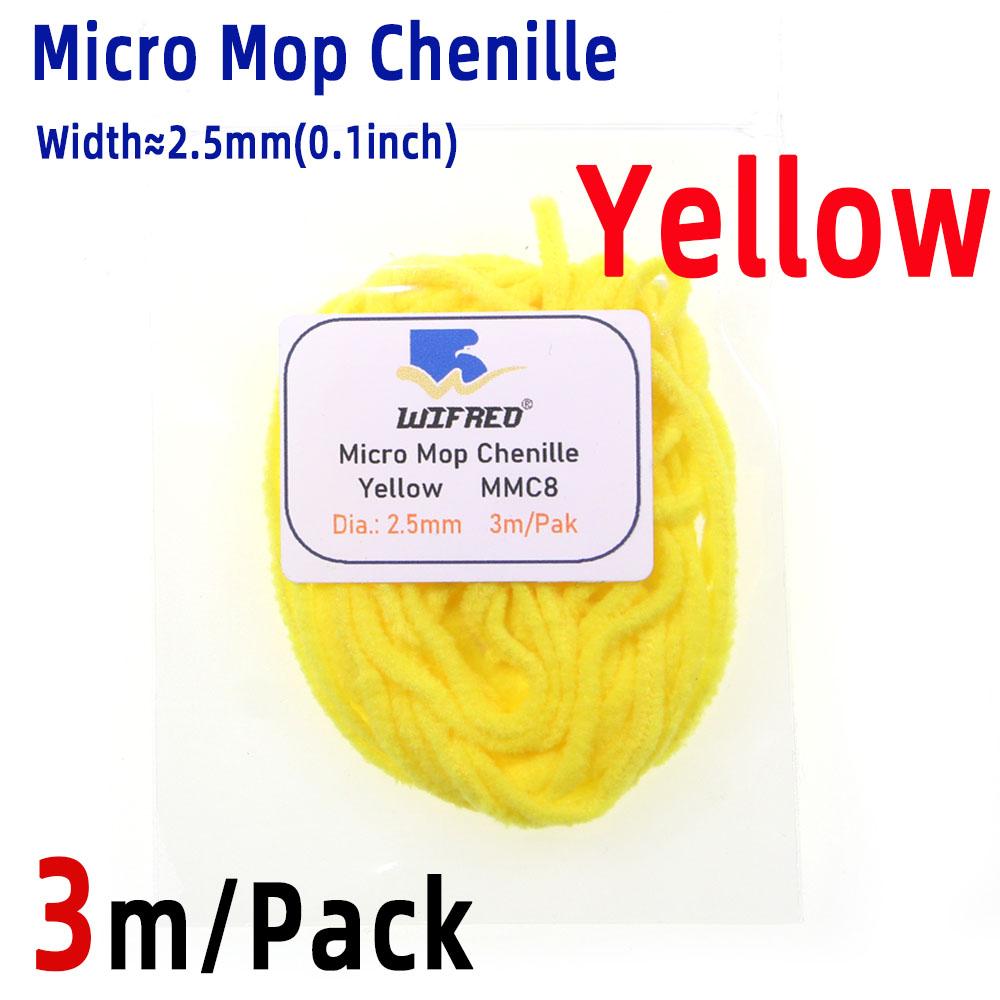 

3м/Упаковка Мікро Моп Синель Матеріал для В язання Мушок Вулі Баггер Стрімер Морська Каддіс Німфа Моп Мушки Форель Краппі Джиг Приманка