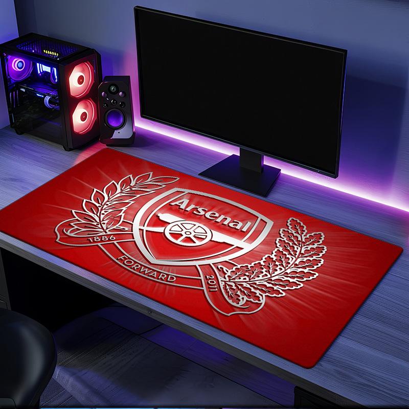 Tappetino Mouse Momento Celebrativo Arsenal, Base in Gomma, Tappetino Mouse per Giocatori e Uso Ufficio, Scrivania da Gioco, Tappetino Facile da Pulire Regali di Natale per Fan