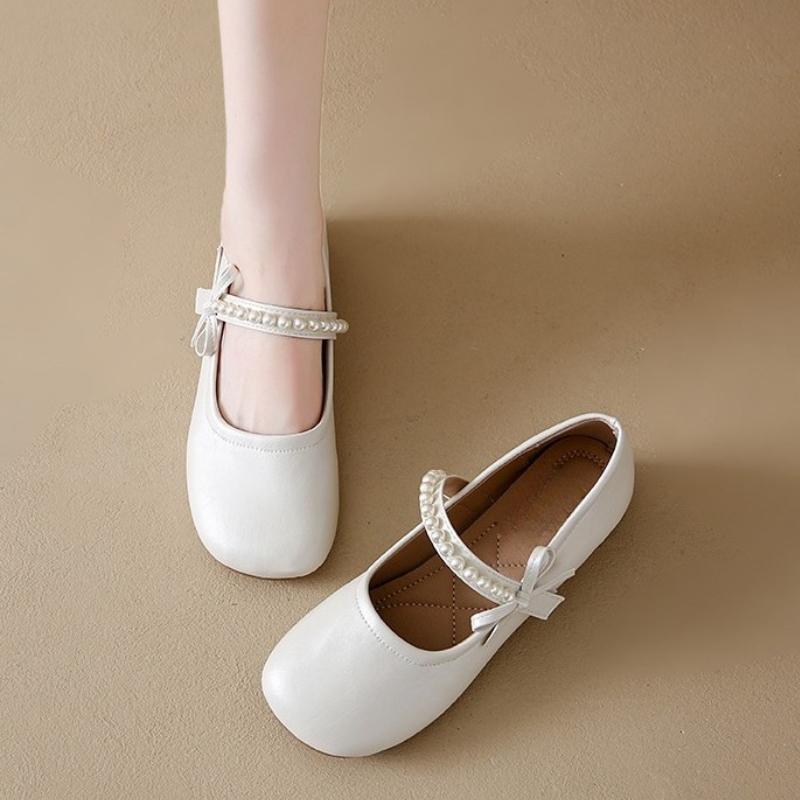 Fashion Genuine Leather Mary Jane Shoes for Spring Summer 2025 New Fashion Soft Soled Comfortable Women's Shoes